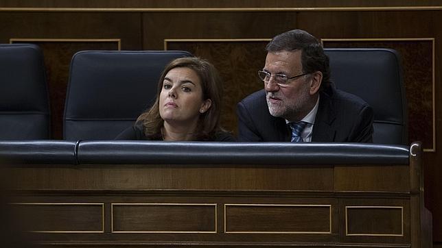 Soraya Sáenz de Santamaría y Mariano Rajoy