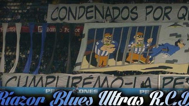 Una de las imágenes que exhiben los Riazor Blues en su blog