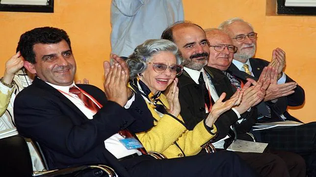 La Reina Fabiola, la última vez que visitó Alicante, en la cumbre mundial de museos en el Marq