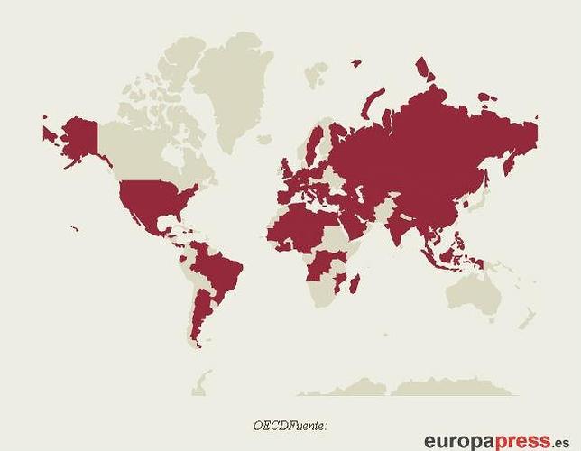 Este es el mapa de la corrupción y los sobornos en el mundo