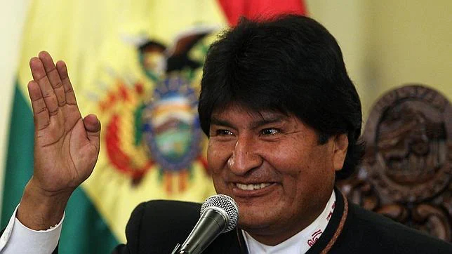 El presidente de Bolivia, Evo Morales, habla en una rueda de prensa Morales