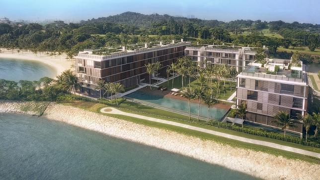 La urbanización Seven Palms, en el exclusivo enclave para millonarios Sentosa Cove, en la isla de Sentosa