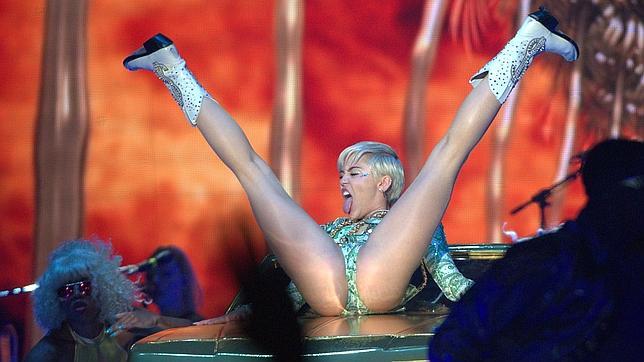 Miley Cyrus, durante su concierto en Madrid