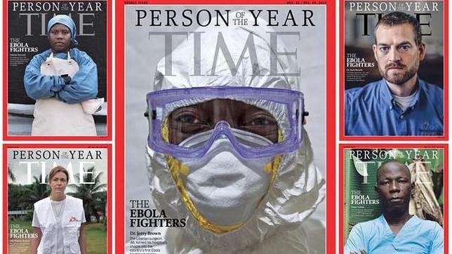 Las personas que combaten el ébola en  el mundo, personaje de 2014 para la revista «Time»