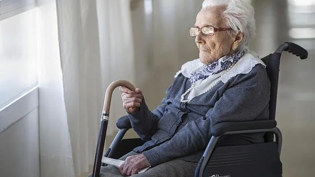Purificación Martínez, de 108 años, en su residencia de Rivas