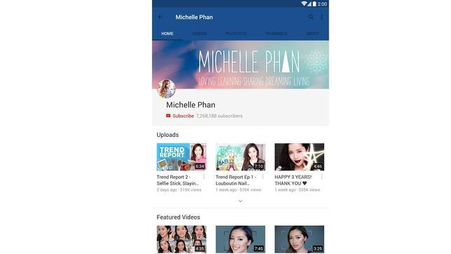 La «app» de Youtube en Android ya tiene apariencia de Material Design