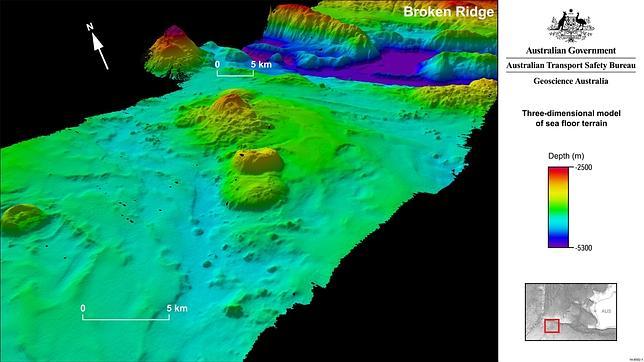 Primeras imágenes del lecho marino donde se cree que reposa el MH370