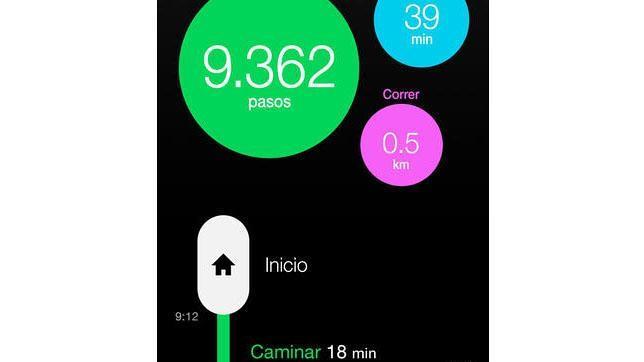 Moves mide la cantidad de pasos que das al día