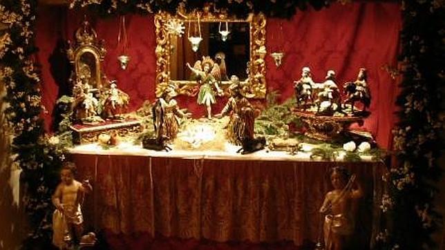 Belén "enrejado" del convento de las Carboneras de Madrid