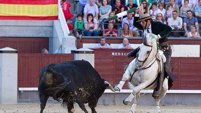 Andrés Romero, en un momento de su actuación