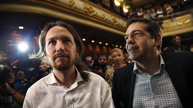 Pablo Iglesias y Alexis Tsipras