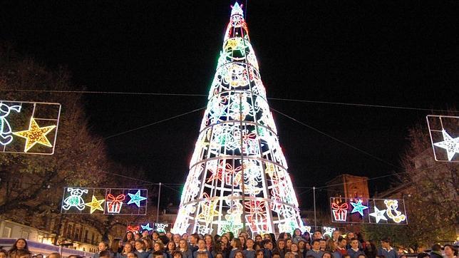 Adornos navideños en Granada