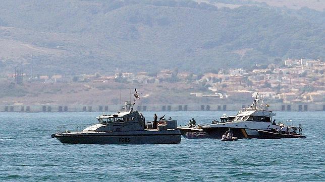 Una patrullera en las costas de Gibraltar