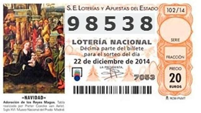 El 98.538 es el tercer quinto premio de la Lotería de Navidad