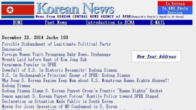 Las principales páginas web de Corea del Norte permanecen bloqueadas durante 9 horas