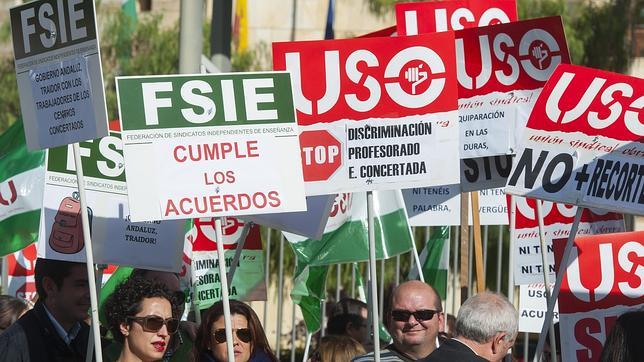 La oferta de Educación en el conflicto de la concertada divide a los sindicatos