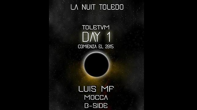 Cartel del día 1 de enero de la Nuit Toledo