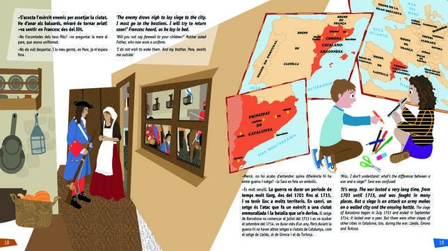 Imagen del cuento distribuido por la Generalitat de Cataluña