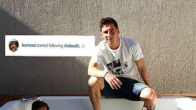 Messi empieza a seguir al Chelsea en Instagram