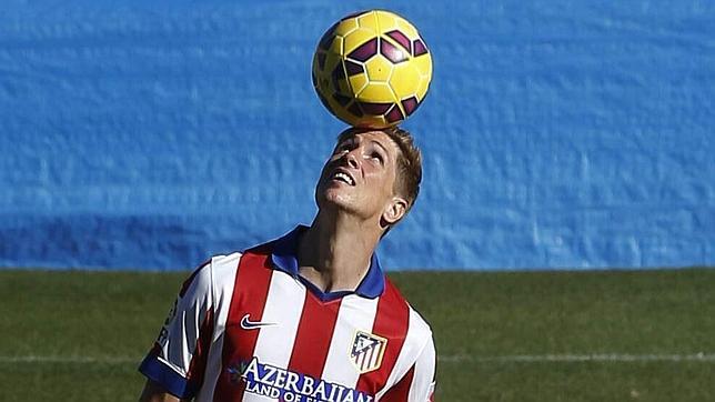 Fernando Torres el día de su presentación