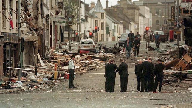 Así quedó la calle de Omagh, tras el atentado