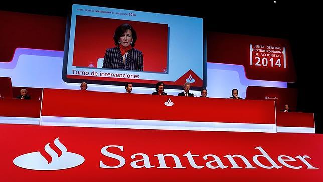 Santander calcula un beneficio de unos 5.800 millones en 2014, el 30% más