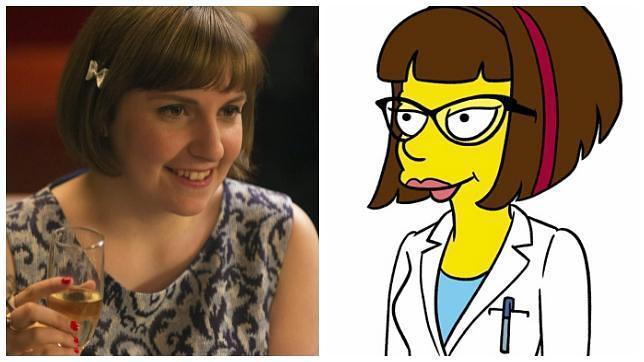 Lena Dunham pone en peligro el matrimonio de los Simpson