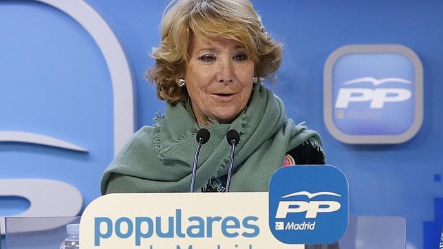 La presidenta del PP de Madrid, Esperanza Aguirre, en una imagen de archivo.