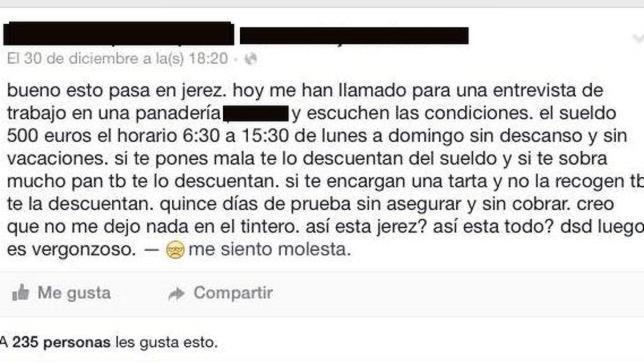 500 euros al mes por trabajar de lunes a domingo, 9 horas al día y sin vacaciones