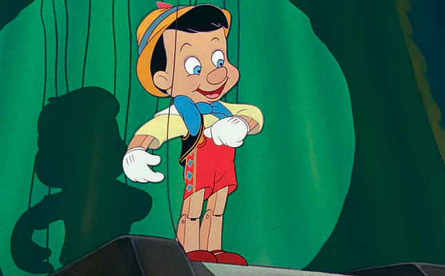 Imagen del famoso dibujo animado Pinocho