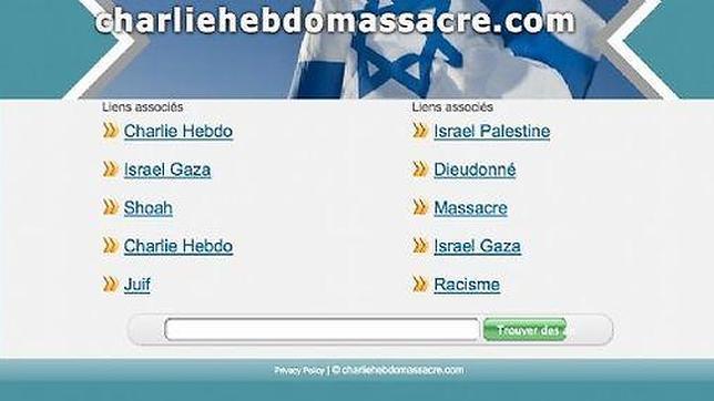 «Charliehebdomassacre.com» y «Je-suischarlie.com», dos webs con ánimo de lucro