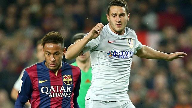 Neymar y Koke en el reciente partido de Liga en el Camp Nou