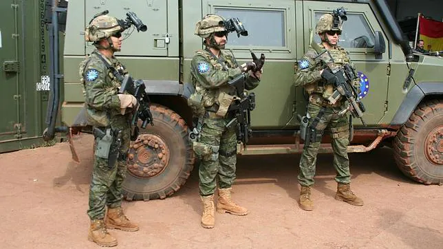 Militares españoles en la misión europea en República Centroafricana, imagen de archivo