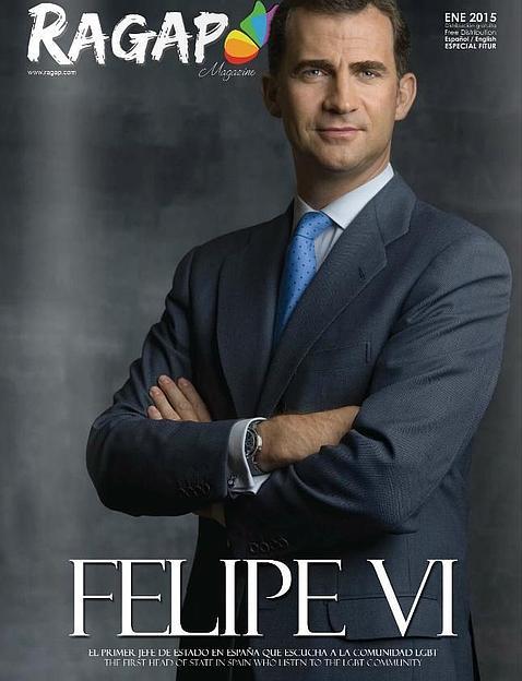 Felipe VI, en la portada de una revista gay