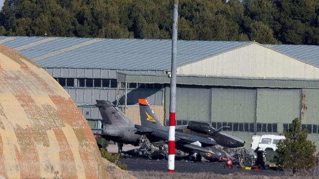 La cúpula del F-16 griego accidentado en Albacete saltó antes de estrellarse en la pista