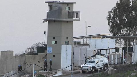 Torre del puesto avanzado de Ghayar donde murió el cabo español / REUTERS