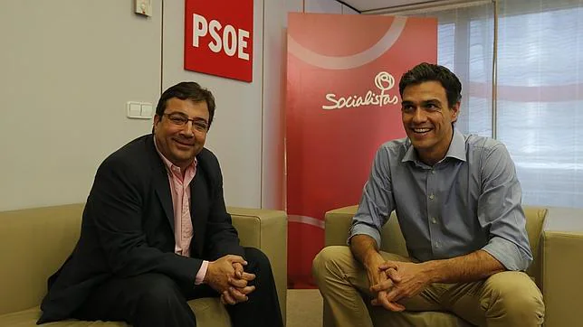 Guillermo Fernández Vara y Pedro Sánchez