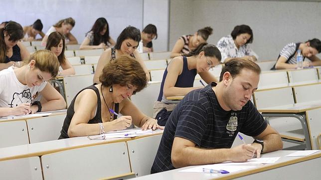 Imagen de una prueba de acceso a maestro de educación Primaria.