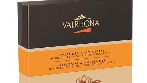 Valrhona almendras y avellas