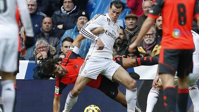 Gareth Bale, en un lance del encuentro contra la Real Sociedad