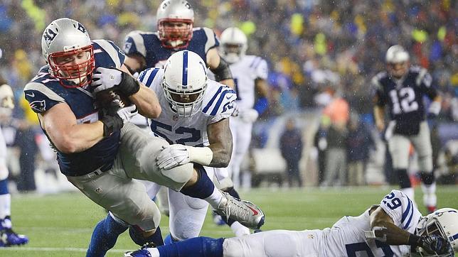 Touchdown de los Patriots ante los Colts