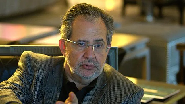 Miguel Henrique Otero, presidente editor del diario venezolano «El Nacional», durante la entrevista en Madrid