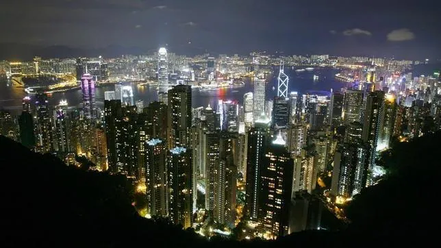 Imagen de los rascacielos de Hong Kong