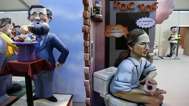 Pablo Iglesias y el pequeño Nicolás «toman» las Fallas