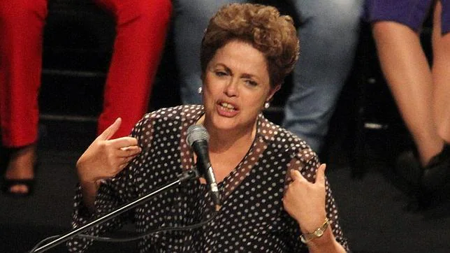 Dilma Rousseff, durante un acto del Partido de los Trabajadores en Belo Horizonte