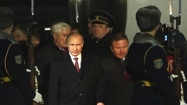 Putin, a su llegada a Minsk
