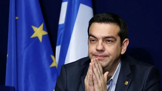 Alexis Tsipras, primer ministro de Grecia, durante la rueda de prensa en Bruselas