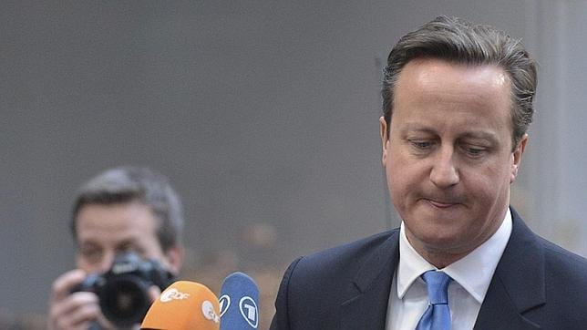 El primer ministro británico, David Cameron, atiende a la prensa en Bruselas el pasado jueves