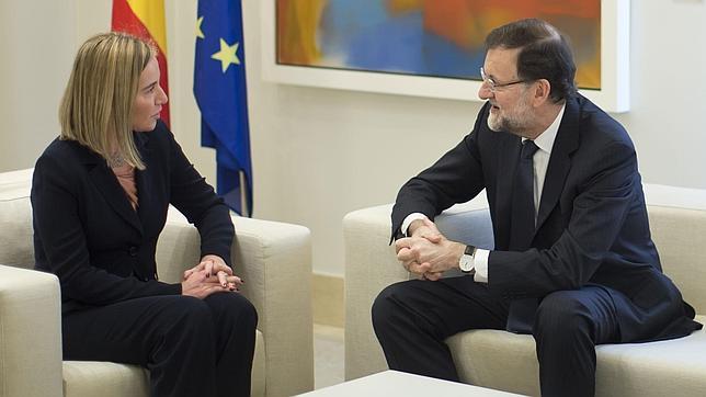 Rajoy aborda el conflicto en Ucrania con la Alta Representante de Política Exterior de la UE