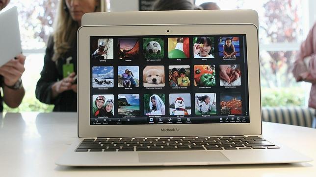 Detalle de un MacBook Air de 2010